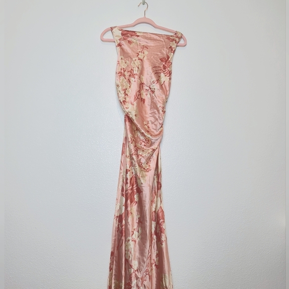 NWT Reformation Casette Silk Dress in Bellini Size 10 - Picture 6 of 11